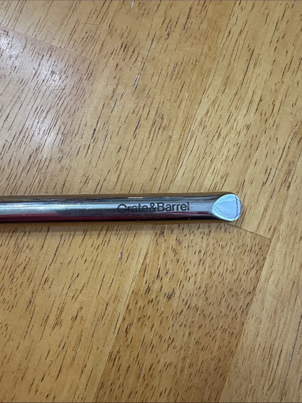 Crate&Barrel Black Silicone Spatulas with Silver Handles